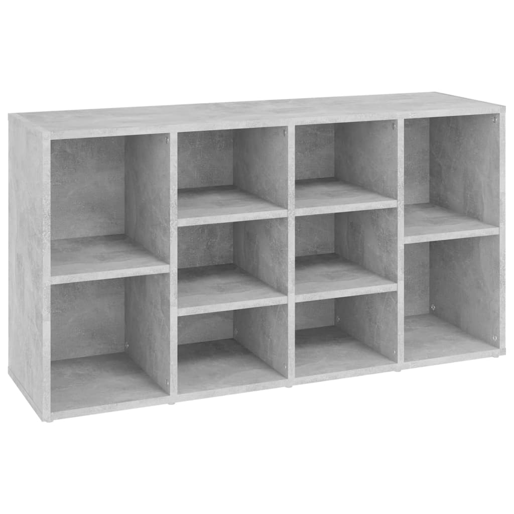 Schoenenbank 103x30x55 cm bewerkt hout betongrijs is nu te koop bij PeponiXL, paradijselijk wonen!