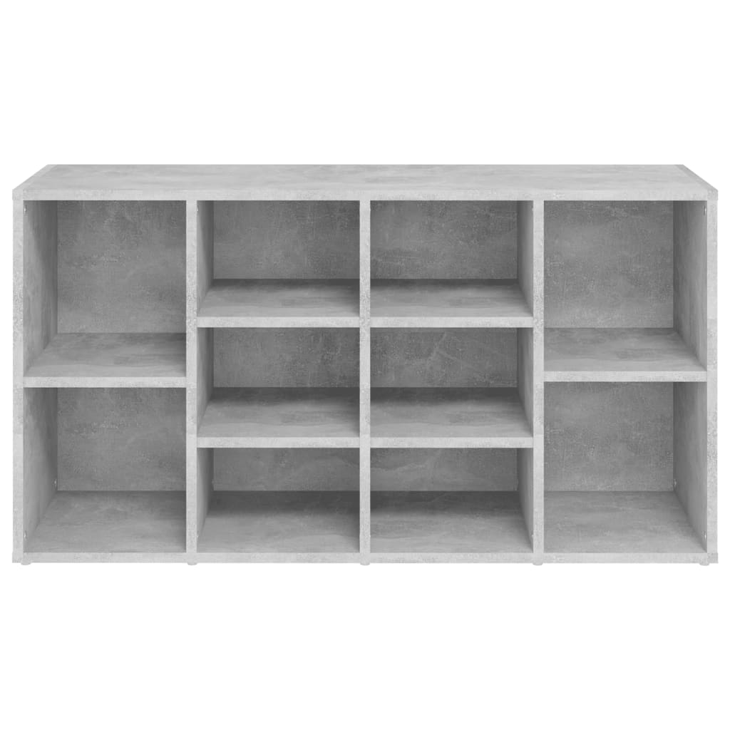 Schoenenbank 103x30x55 cm bewerkt hout betongrijs is nu te koop bij PeponiXL, paradijselijk wonen!
