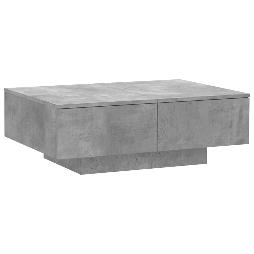 Salontafel 90x60x31 cm bewerkt hout betongrijs is nu te koop bij PeponiXL, paradijselijk wonen!