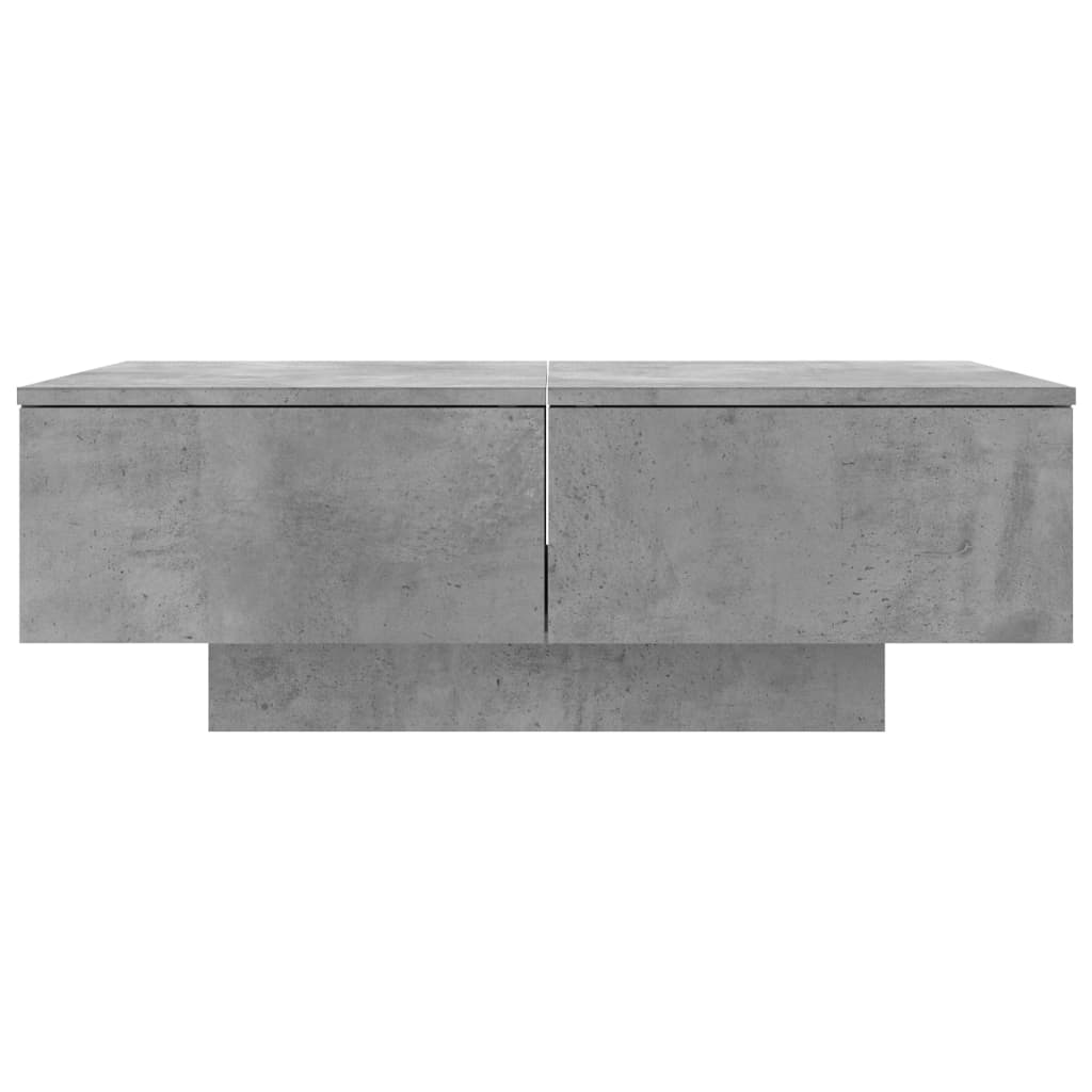 Salontafel 90x60x31 cm bewerkt hout betongrijs is nu te koop bij PeponiXL, paradijselijk wonen!