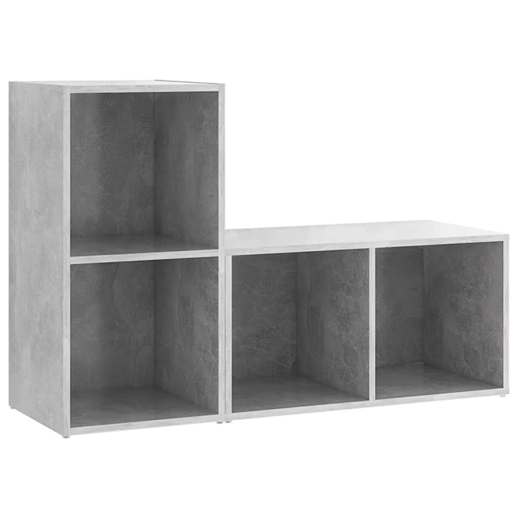 Tv-meubelen 2 st 72x35x36,5 cm bewerkt hout betongrijs is nu te koop bij PeponiXL, paradijselijk wonen!