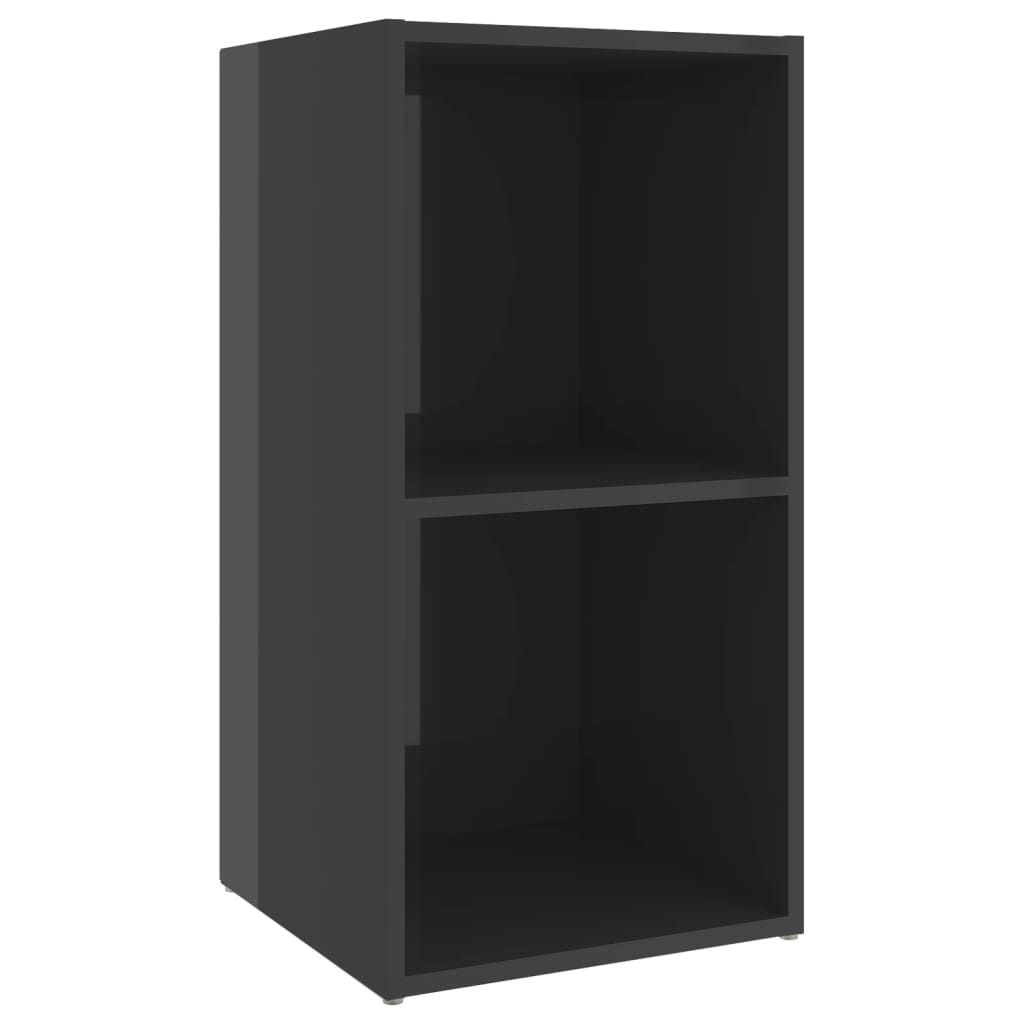 Tv-meubelen 2 st 72x35x36,5 cm bewerkt hout hoogglans grijs is nu te koop bij PeponiXL, paradijselijk wonen!