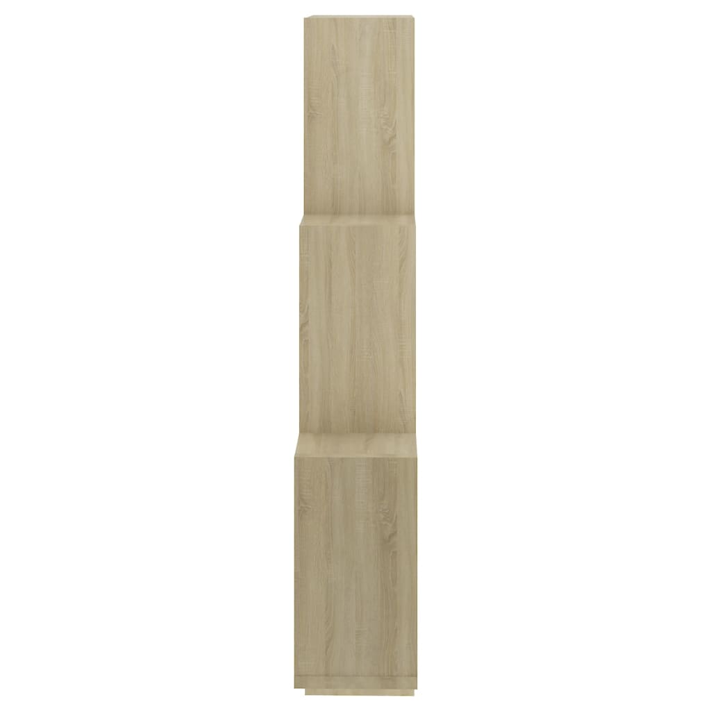 Wandschap kubus 78x15x93 cm bewerkt hout sonoma eiken is nu te koop bij PeponiXL, paradijselijk wonen!
