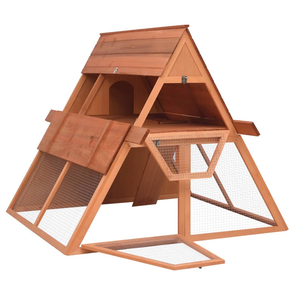 Konijnenhok 152x127x109,5 cm massief vurenhout is nu te koop bij PeponiXL, paradijselijk wonen!