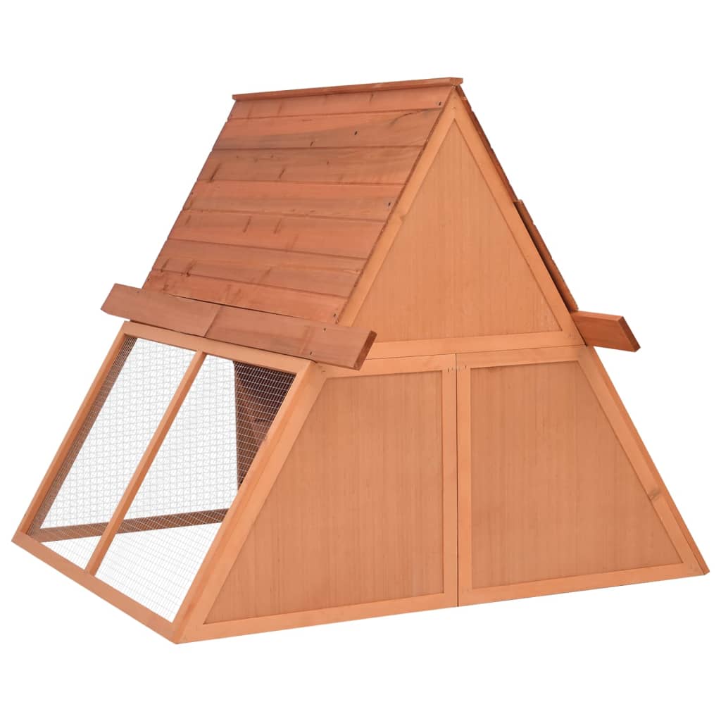 Konijnenhok 152x127x109,5 cm massief vurenhout is nu te koop bij PeponiXL, paradijselijk wonen!