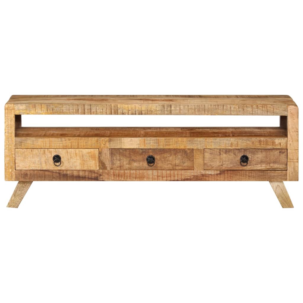 Tv-meubel 110x30x40 cm massief mangohout is nu te koop bij PeponiXL, paradijselijk wonen!