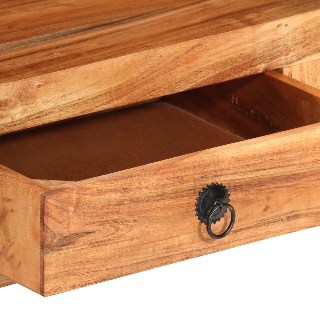 Tv-meubel 110x30x40 cm massief acaciahout is nu te koop bij PeponiXL, paradijselijk wonen!