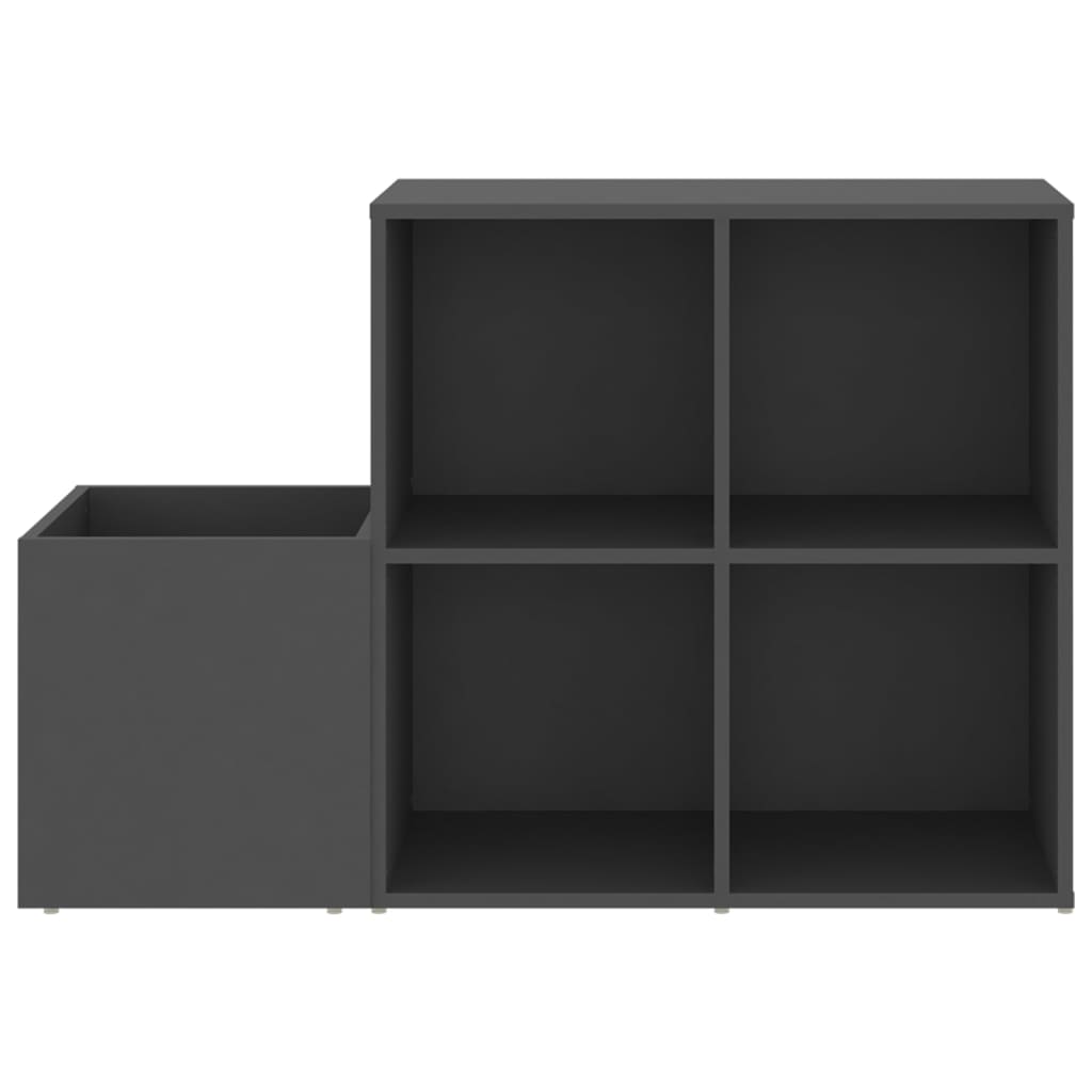 Opbergkast 105x35,5x70 cm bewerkt hout grijs is nu te koop bij PeponiXL, paradijselijk wonen!