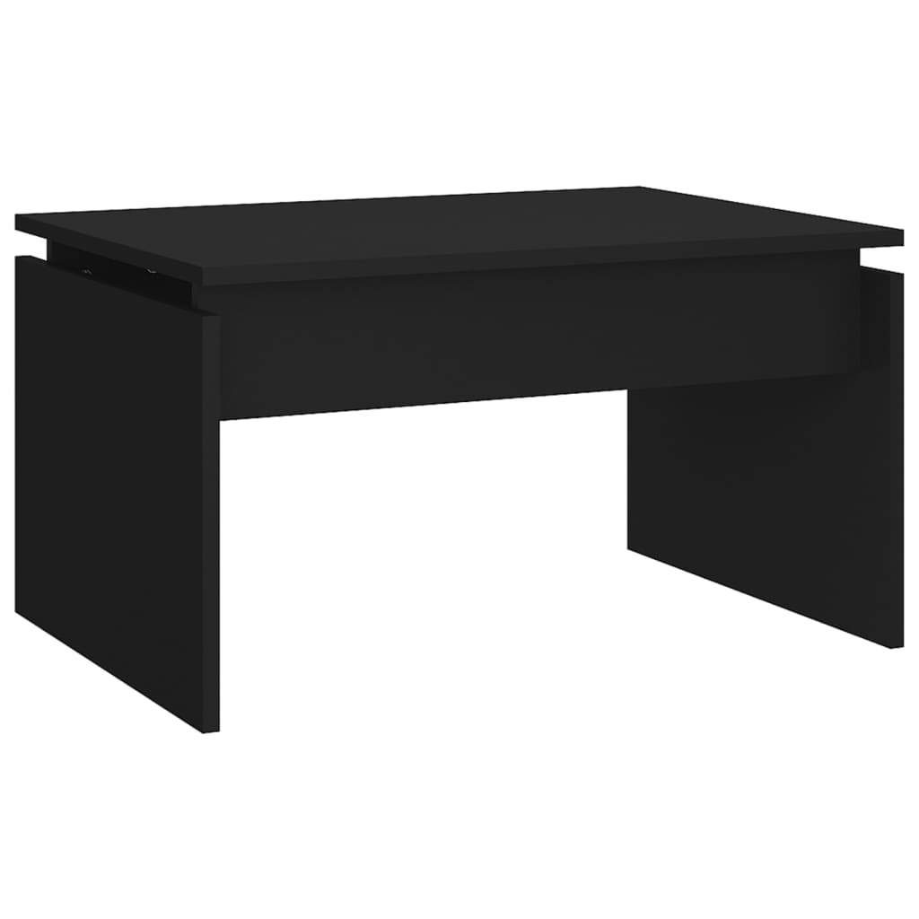 Salontafel 68x50x38 cm bewerkt hout zwart is nu te koop bij PeponiXL, paradijselijk wonen!