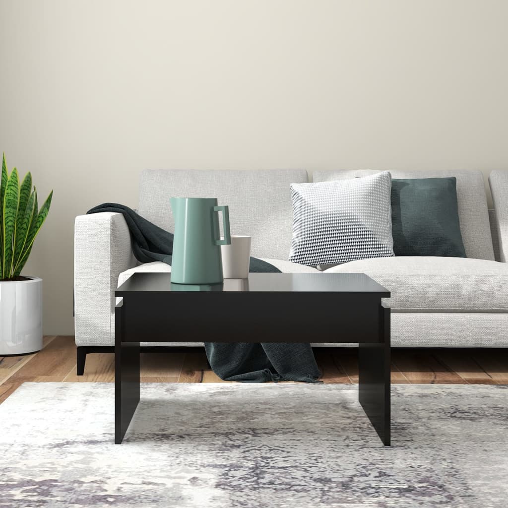Salontafel 68x50x38 cm bewerkt hout zwart is nu te koop bij PeponiXL, paradijselijk wonen!
