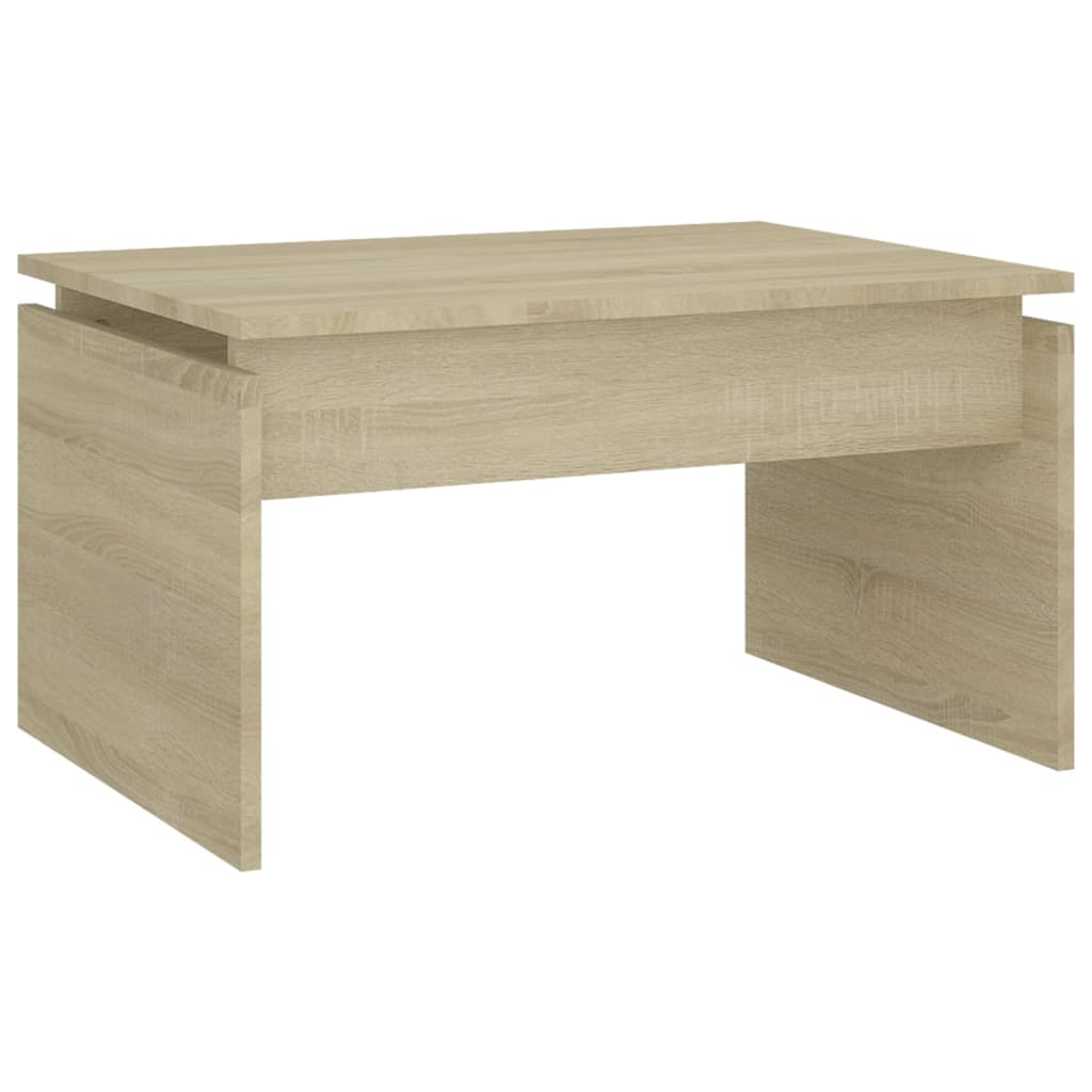Salontafel 68x50x38 cm bewerkt hout sonoma eikenkleurig is nu te koop bij PeponiXL, paradijselijk wonen!