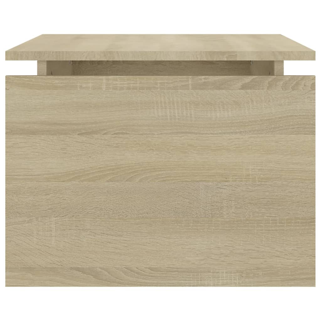 Salontafel 68x50x38 cm bewerkt hout sonoma eikenkleurig is nu te koop bij PeponiXL, paradijselijk wonen!