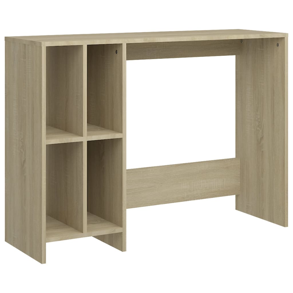 Bureau 102,5x35x75 cm bewerkt hout sonoma eikenkleurig is nu te koop bij PeponiXL, paradijselijk wonen!