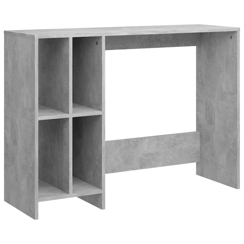 Bureau 102,5x35x75 cm bewerkt hout betongrijs is nu te koop bij PeponiXL, paradijselijk wonen!