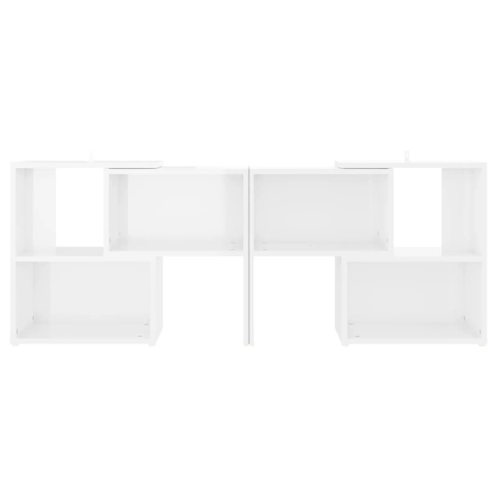 Tv-meubel 104x30x52 cm bewerkt hout hoogglans wit is nu te koop bij PeponiXL, paradijselijk wonen!