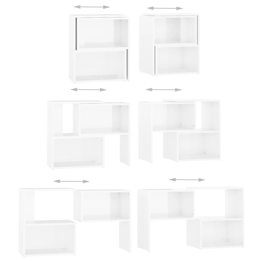Tv-meubel 104x30x52 cm bewerkt hout hoogglans wit is nu te koop bij PeponiXL, paradijselijk wonen!