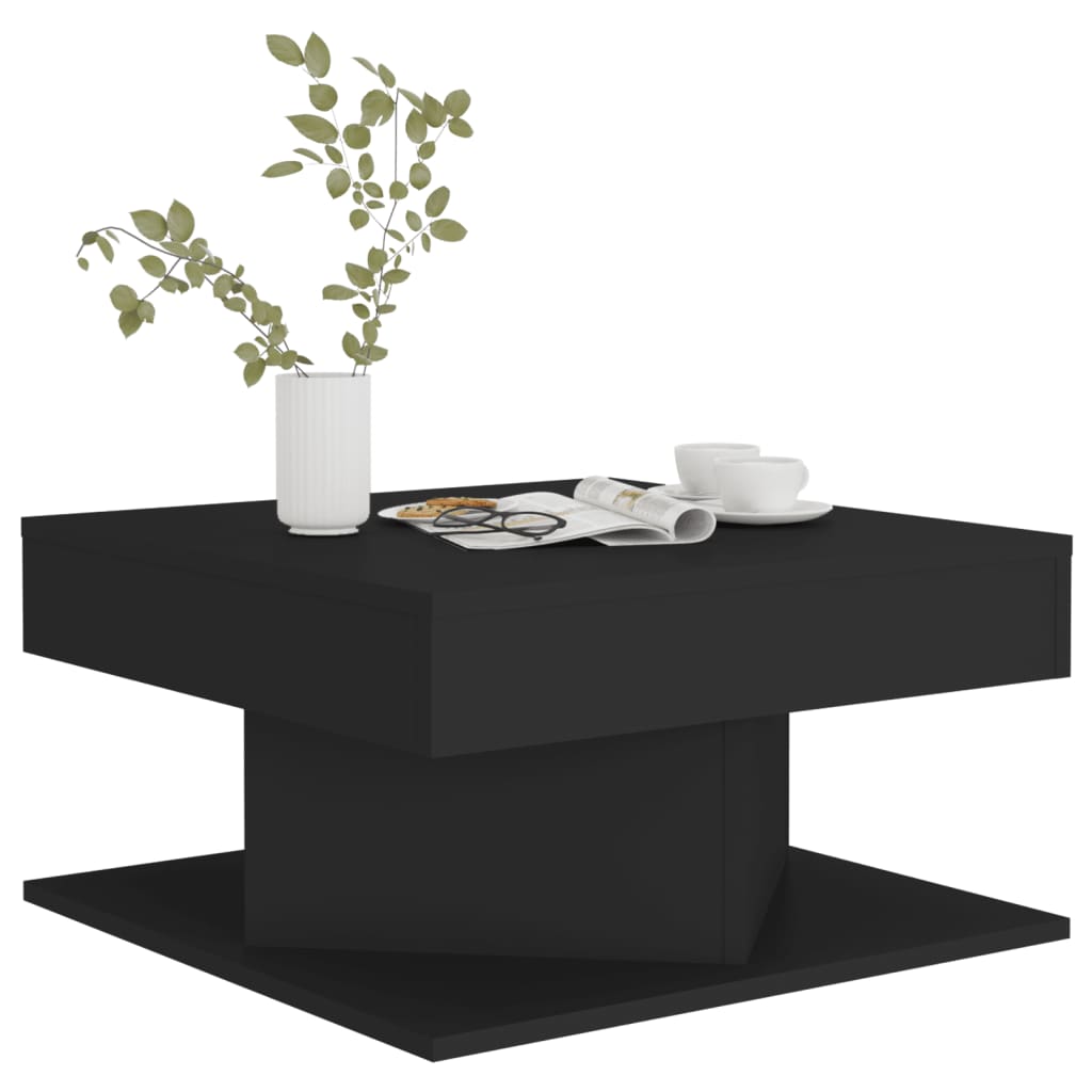 808369 vidaXL Salontafel Zwart 57x57x30 cm Bewerkt hout is nu te koop bij PeponiXL, paradijselijk wonen!