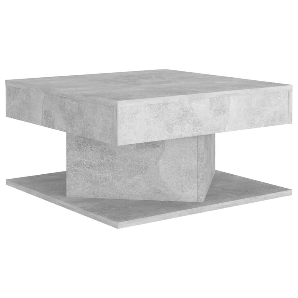 Salontafel 57x57x30 cm bewerkt hout betongrijs is nu te koop bij PeponiXL, paradijselijk wonen!