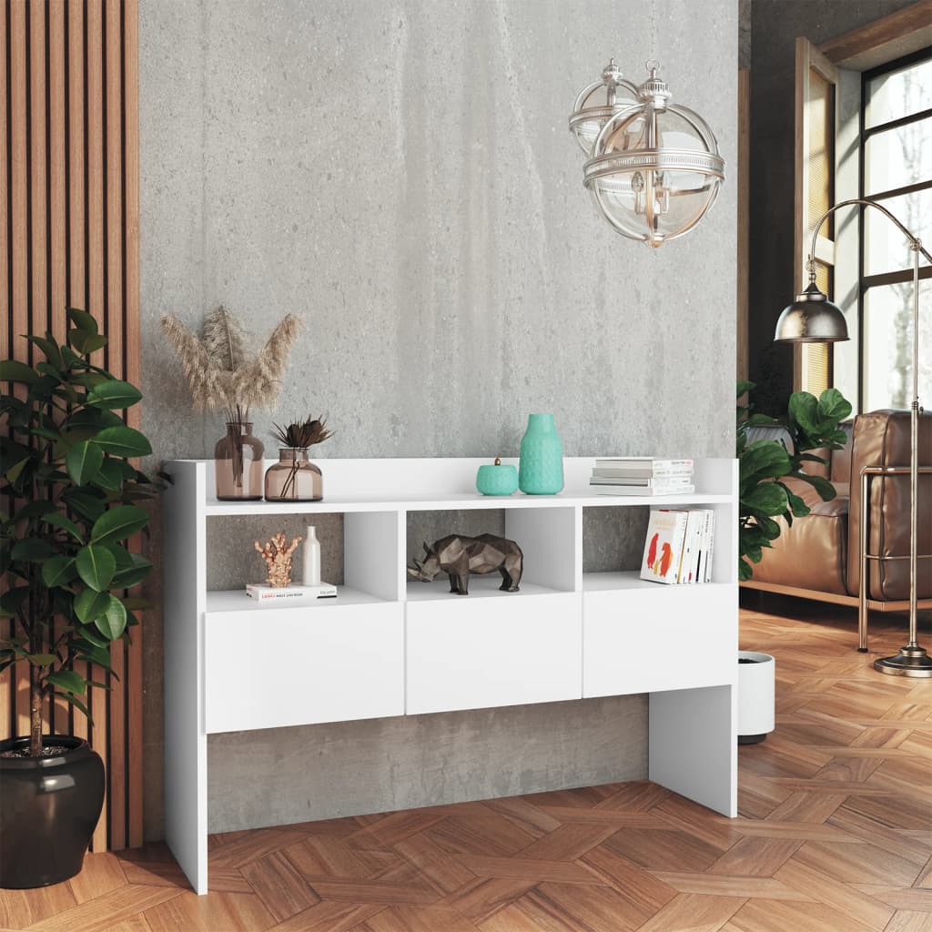 Dressoir 105x30x70 cm bewerkt hout wit is nu te koop bij PeponiXL, paradijselijk wonen!