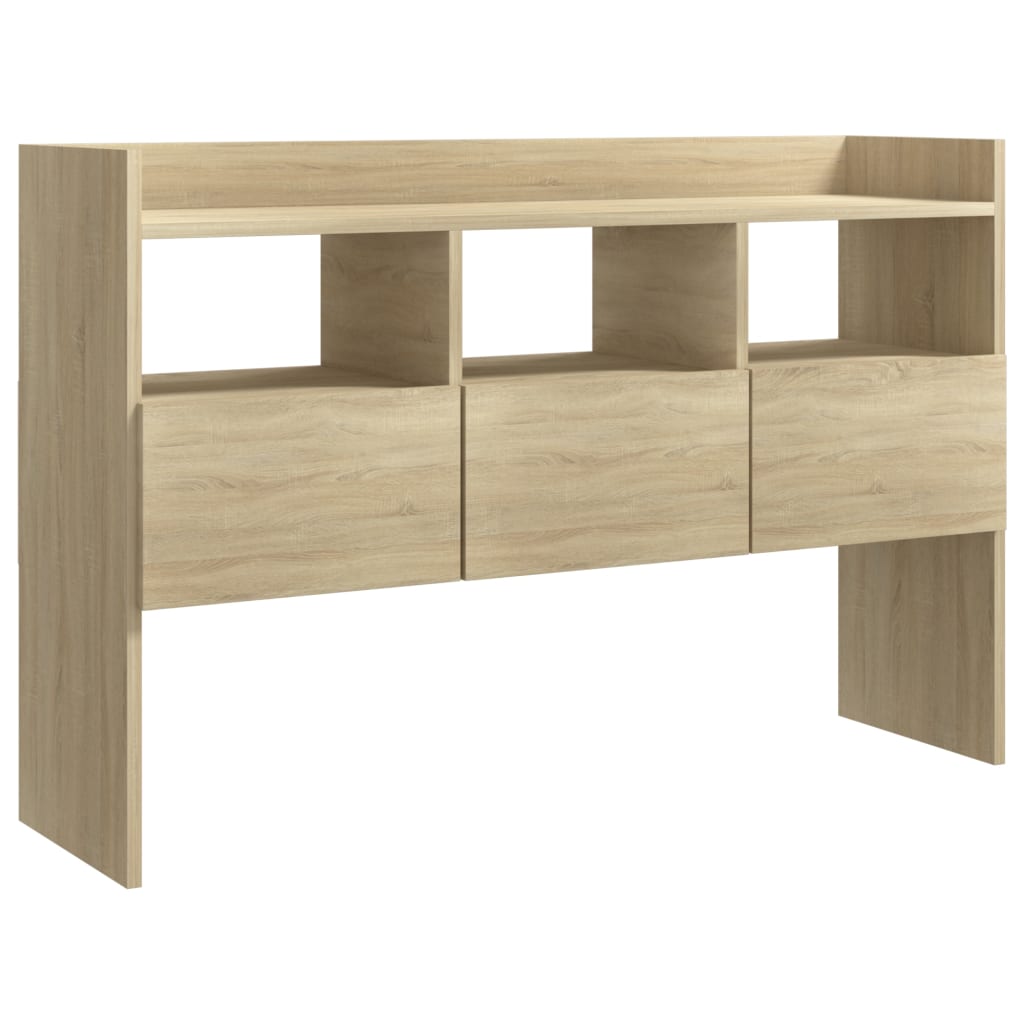 Dressoir 105x30x70 cm bewerkt hout sonoma eikenkleurig is nu te koop bij PeponiXL, paradijselijk wonen!