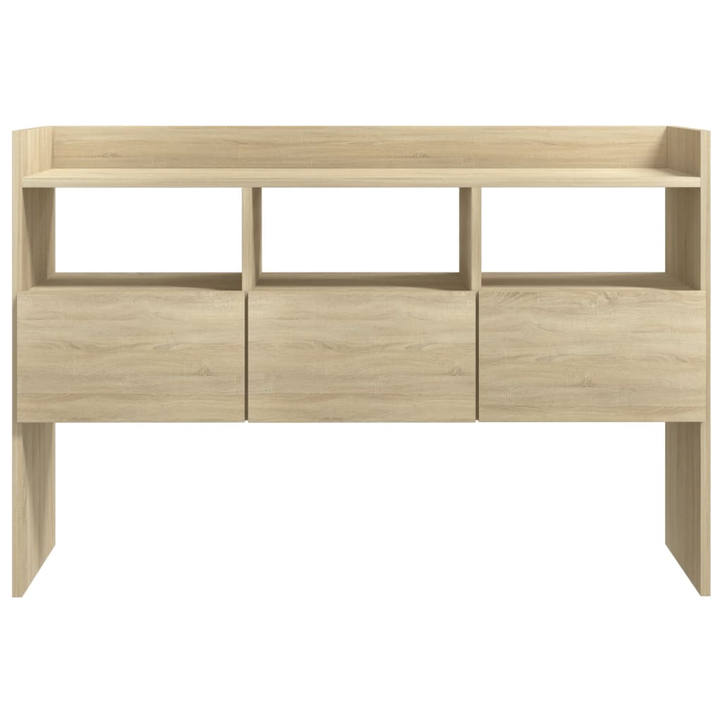 Dressoir 105x30x70 cm bewerkt hout sonoma eikenkleurig is nu te koop bij PeponiXL, paradijselijk wonen!