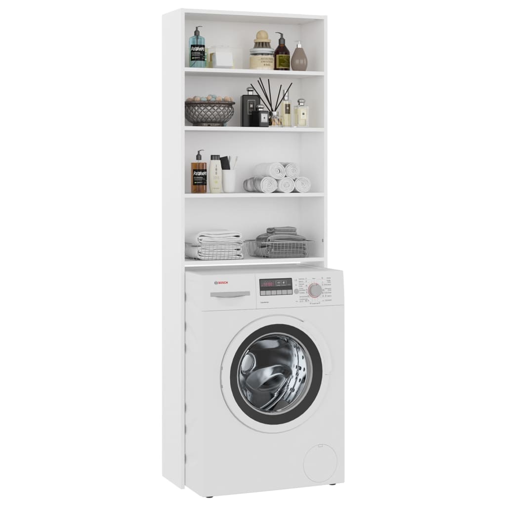 Wasmachinekast 64x24x190 cm wit is nu te koop bij PeponiXL, paradijselijk wonen!