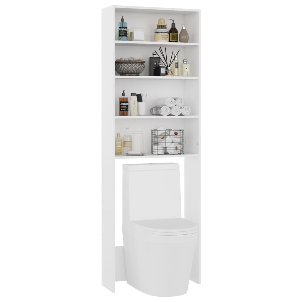 Wasmachinekast 64x24x190 cm wit is nu te koop bij PeponiXL, paradijselijk wonen!