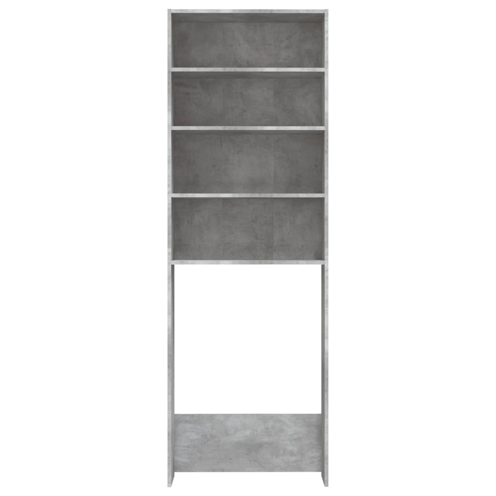 Wasmachinekast 64x24x190 cm betongrijs is nu te koop bij PeponiXL, paradijselijk wonen!