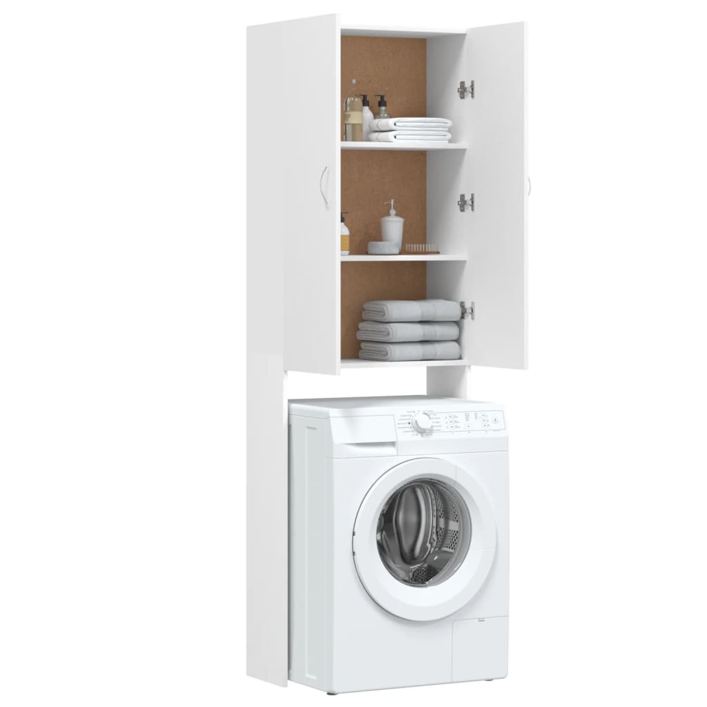 Wasmachinekast 64x25,5x190 cm wit is nu te koop bij PeponiXL, paradijselijk wonen!