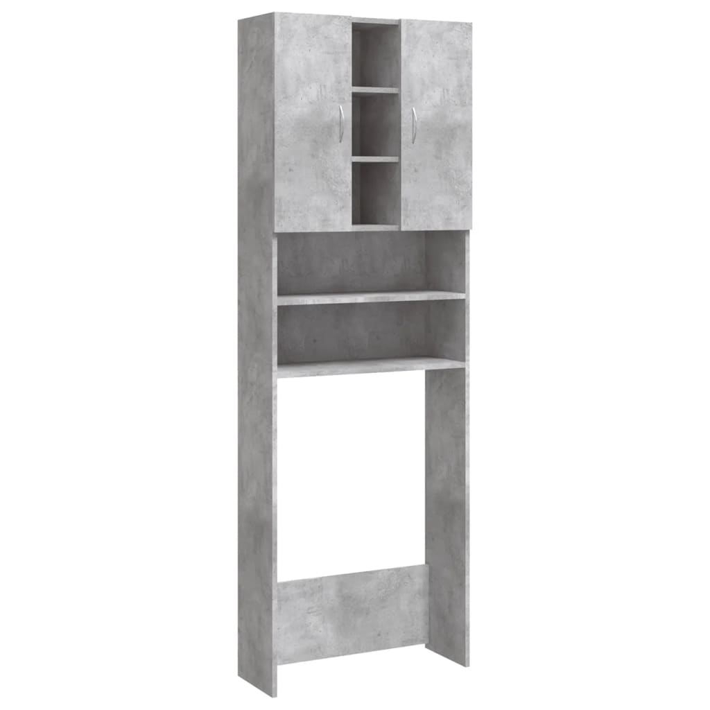 Wasmachinekast 64x25,5x190 cm betongrijs is nu te koop bij PeponiXL, paradijselijk wonen!