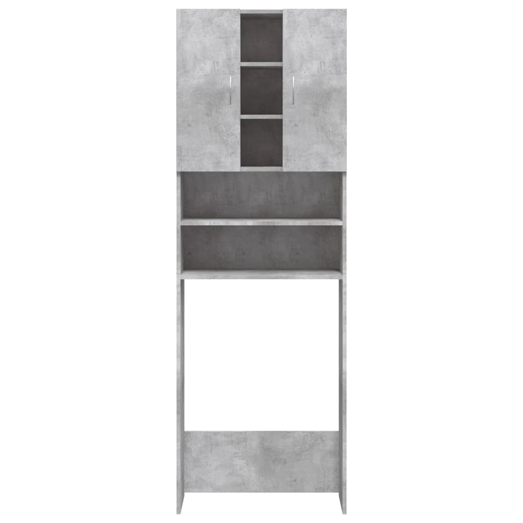 Wasmachinekast 64x25,5x190 cm betongrijs is nu te koop bij PeponiXL, paradijselijk wonen!