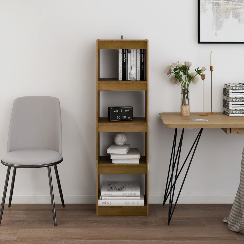 Boekenkast/kamerscherm 40x30x135,5 cm grenenhout honingbruin is nu te koop bij PeponiXL, paradijselijk wonen!