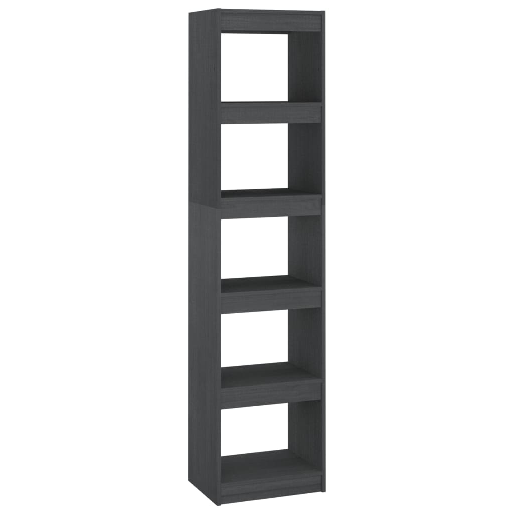 Boekenkast/kamerscherm 40x30x167,5 cm massief grenenhout grijs is nu te koop bij PeponiXL, paradijselijk wonen!