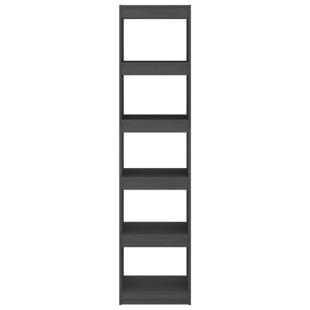 Boekenkast/kamerscherm 40x30x167,5 cm massief grenenhout grijs is nu te koop bij PeponiXL, paradijselijk wonen!