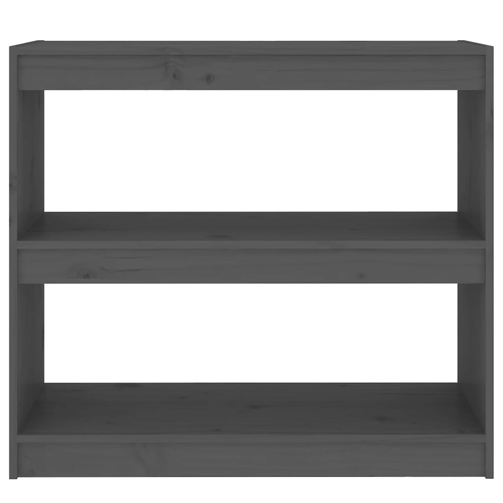 Boekenkast/kamerscherm 80x30x71,5 cm massief grenenhout grijs is nu te koop bij PeponiXL, paradijselijk wonen!