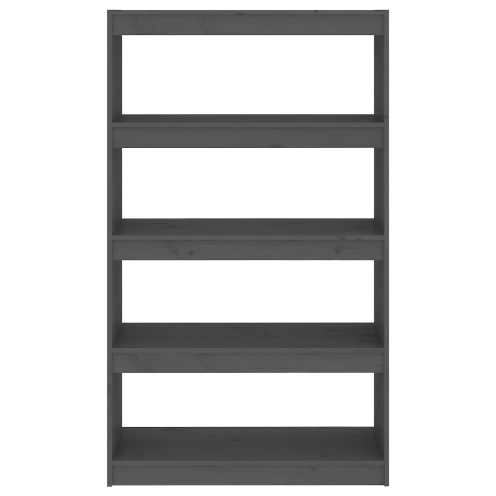 Boekenkast/kamerscherm 80x30x135,5 cm massief grenenhout grijs is nu te koop bij PeponiXL, paradijselijk wonen!