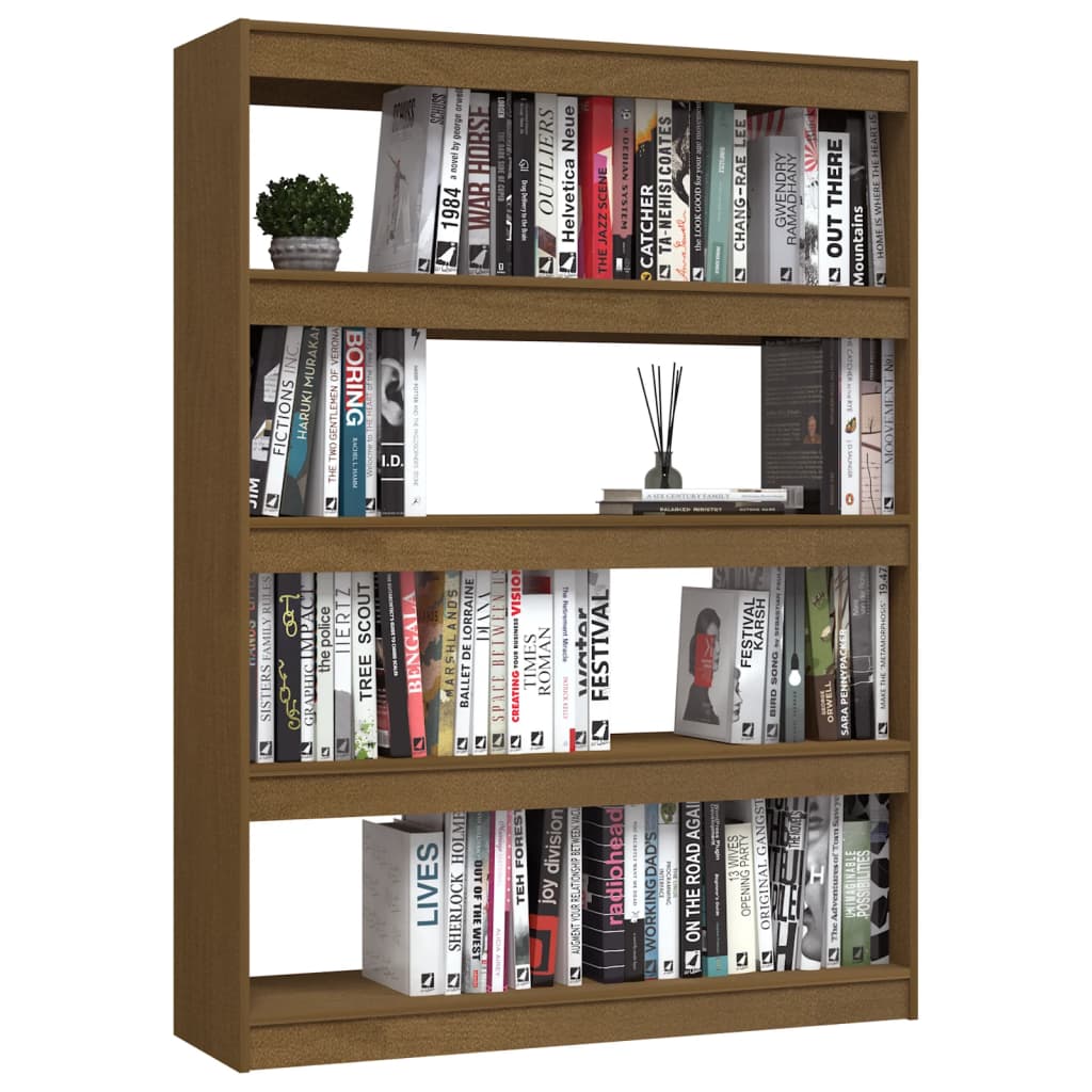 Boekenkast/kamerscherm 100x30x135,5 cm grenenhout honingbruin is nu te koop bij PeponiXL, paradijselijk wonen!