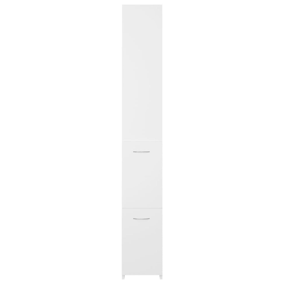 Meuble de salle de bain vidaXL Badkamerkast 80x33x60 cm bewerkt hout hoogglans wit831622