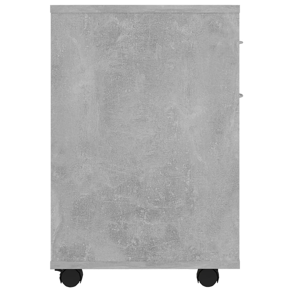 Rolkast 45x38x54 cm bewerkt hout betongrijs is nu te koop bij PeponiXL, paradijselijk wonen!