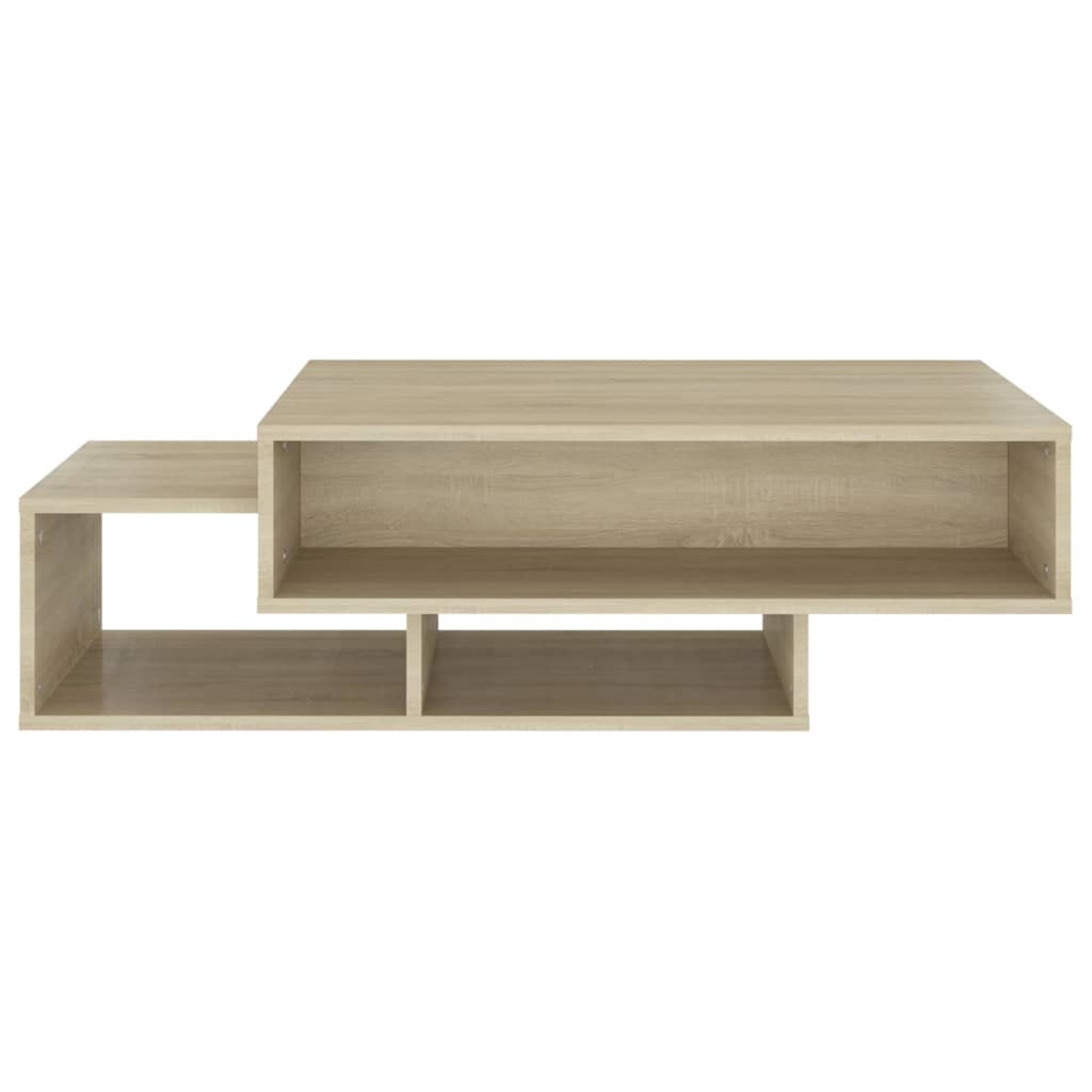 Salontafel 105x55x32 cm bewerkt hout sonoma eikenkleurig is nu te koop bij PeponiXL, paradijselijk wonen!