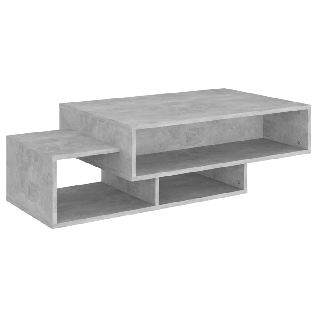 Salontafel 105x55x32 cm bewerkt hout betongrijs is nu te koop bij PeponiXL, paradijselijk wonen!