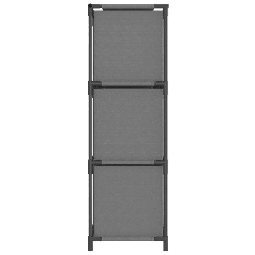 Opbergkast met 3 stoffen lades 34x34x101 cm staal grijs is nu te koop bij PeponiXL, paradijselijk wonen!
