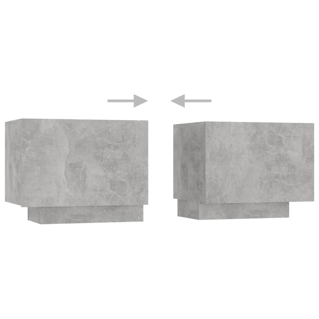 Tv-meubel met LED-verlichting 200x35x40 cm betongrijs is nu te koop bij PeponiXL, paradijselijk wonen!