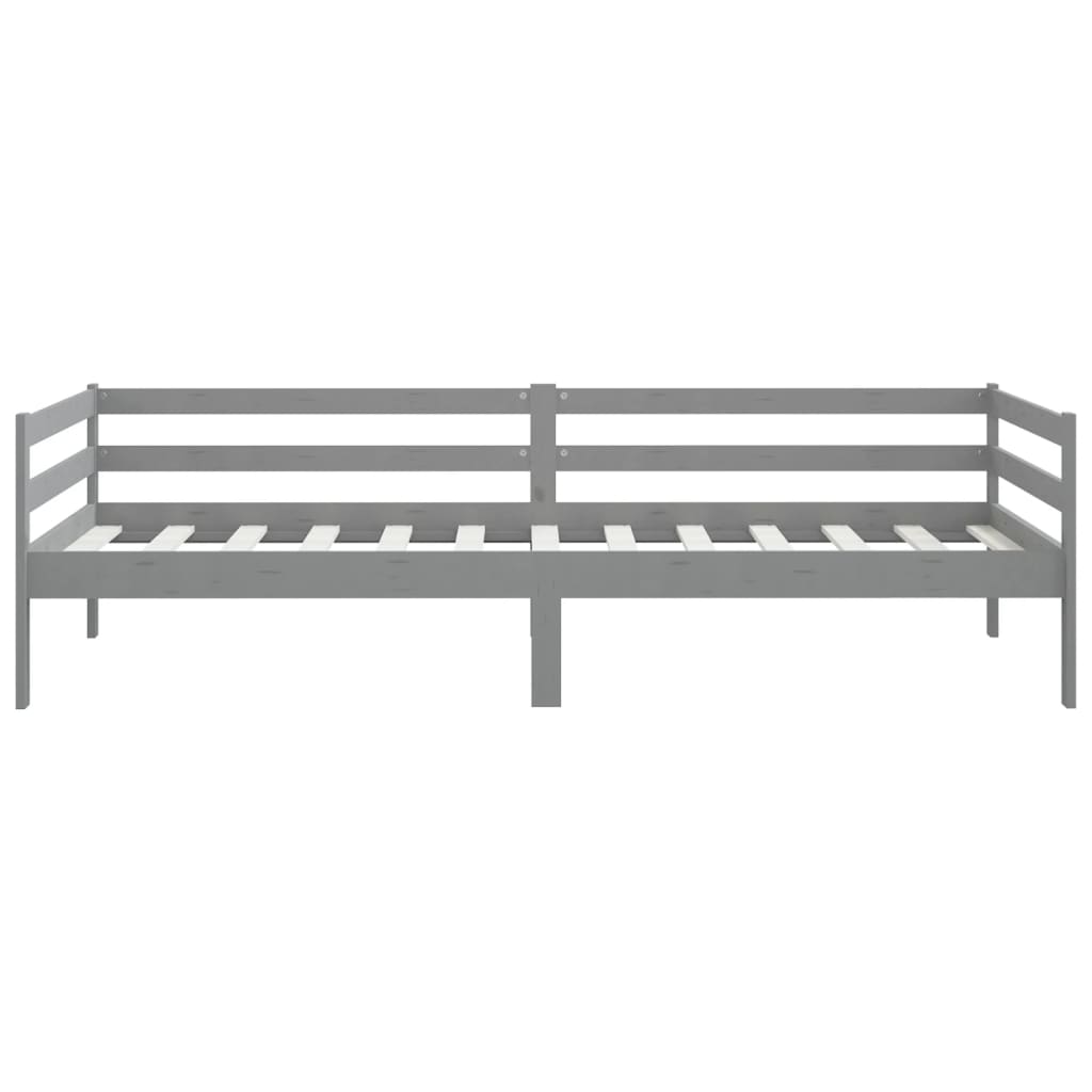 Slaapbank massief grenenhout grijs 90x200 cm is nu te koop bij PeponiXL, paradijselijk wonen!