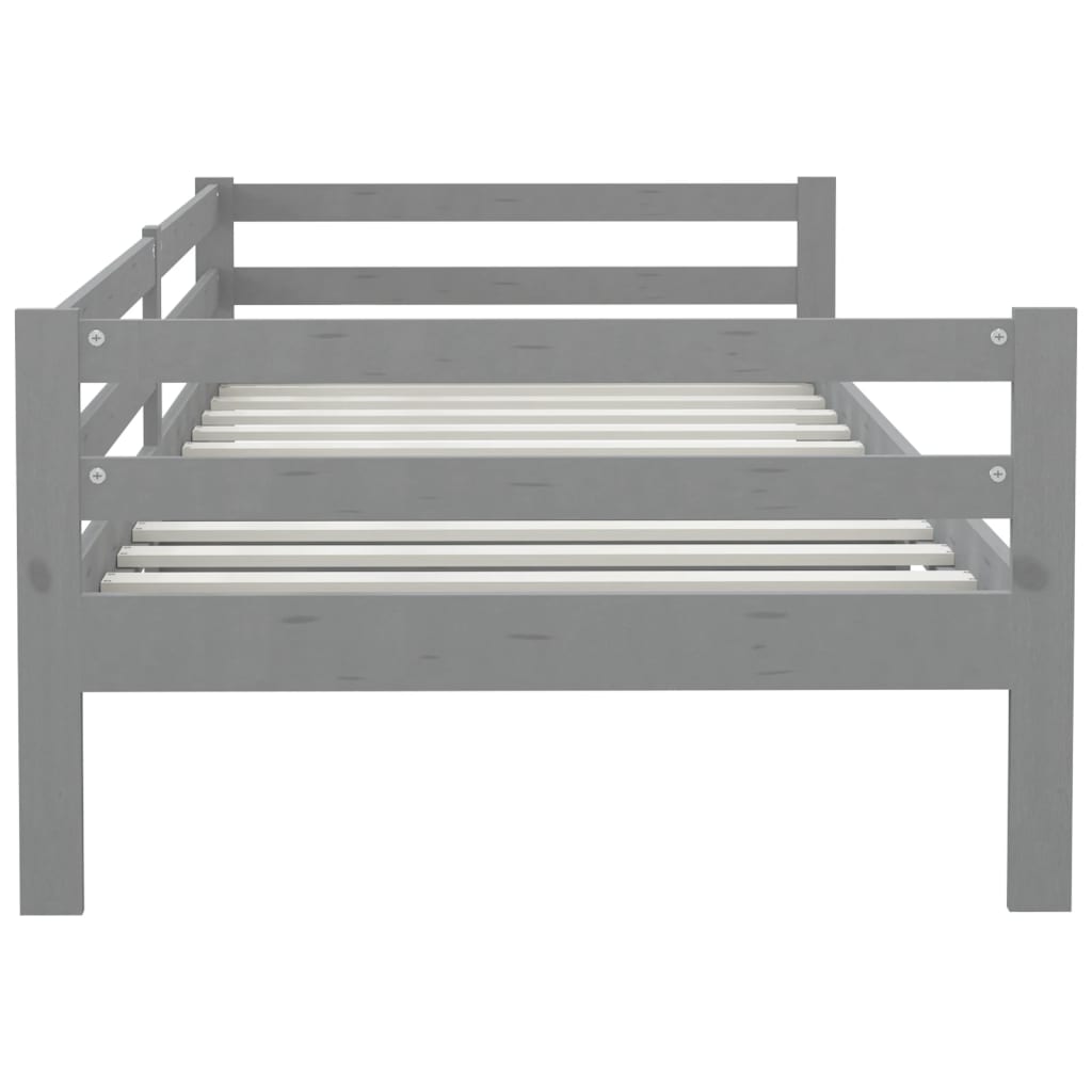 Slaapbank massief grenenhout grijs 90x200 cm is nu te koop bij PeponiXL, paradijselijk wonen!