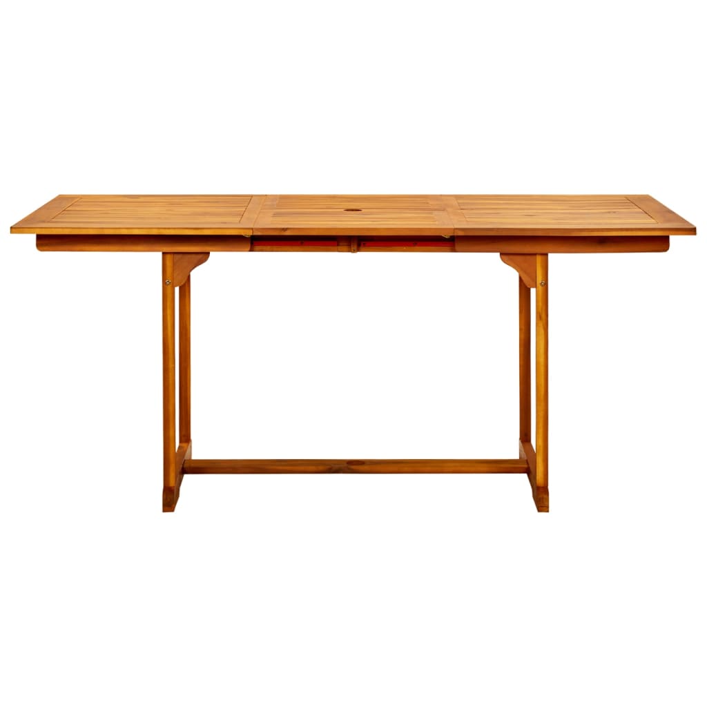Tuintafel (120-170)x80x75 cm massief acaciahout is nu te koop bij PeponiXL, paradijselijk wonen!
