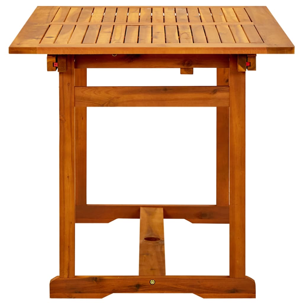 Tuintafel (120-170)x80x75 cm massief acaciahout is nu te koop bij PeponiXL, paradijselijk wonen!