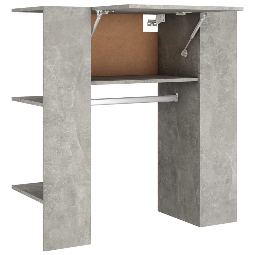 Halmeubel 97,5x37x99 cm bewerkt hout betongrijs is nu te koop bij PeponiXL, paradijselijk wonen!