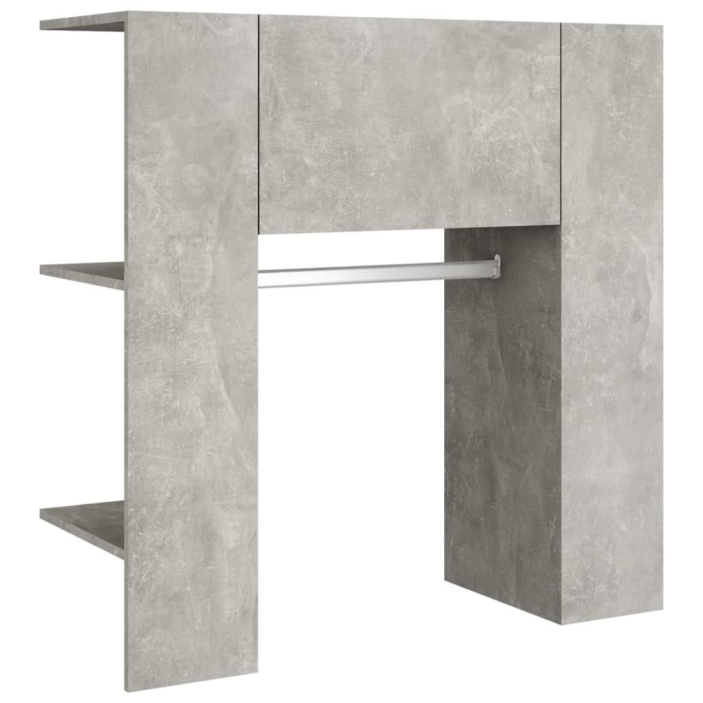 Halmeubel 97,5x37x99 cm bewerkt hout betongrijs is nu te koop bij PeponiXL, paradijselijk wonen!