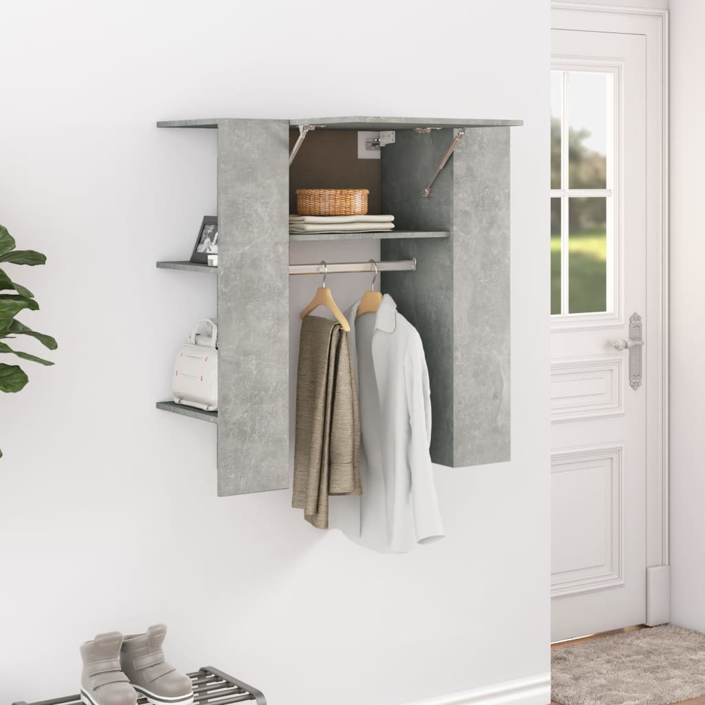 Halmeubel 97,5x37x99 cm bewerkt hout betongrijs is nu te koop bij PeponiXL, paradijselijk wonen!